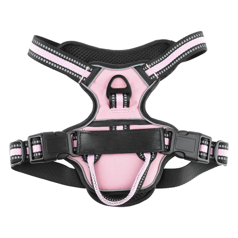 Dog Harness Double Layers Adjsutable Breathable Mesh Reflective Escape Proof
