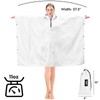 Bruvoalon Multi-functional Waterproof Rain Poncho with 1/4 Zip & Chest