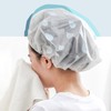 Waterproof Shower Cap Vinyl Hair Cap Headband 3-Vinyl Hair Cap-Yellow 5ea