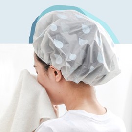 Waterproof Shower Cap Vinyl Hair Cap Headband 3-Vinyl Hair Cap-Yellow 5ea