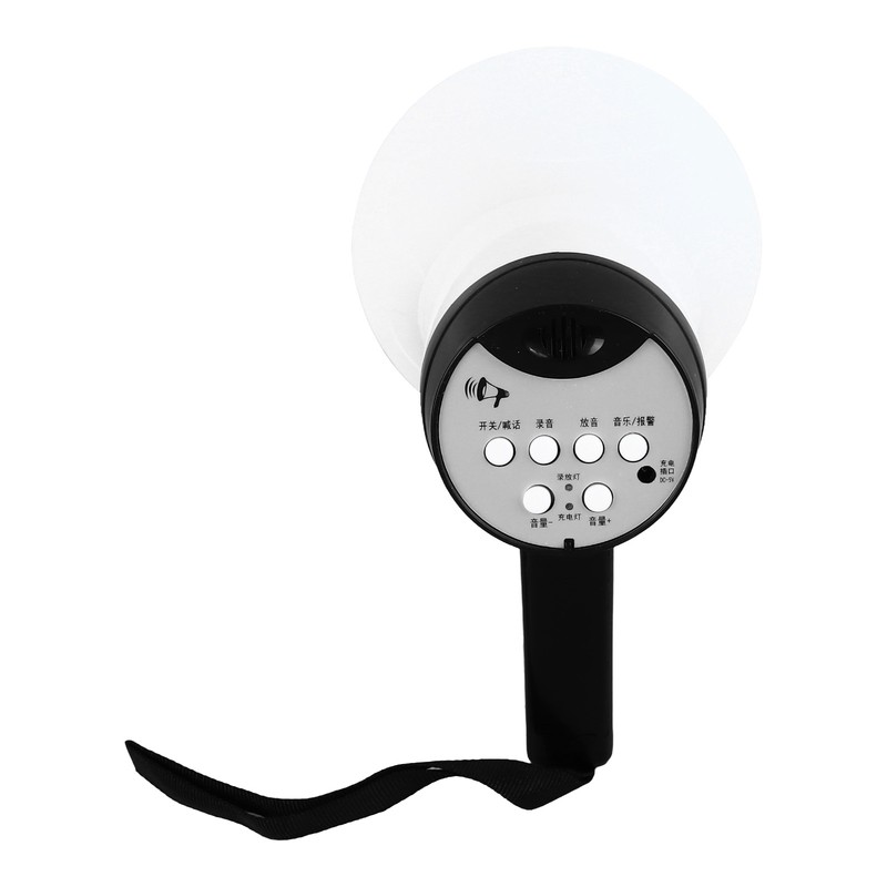 Handheld Megaphone Loud Rechargeable Support Recording Portable Bullhorn for Broadcasting