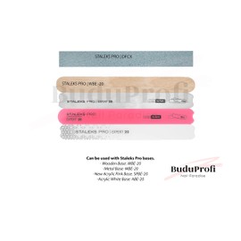 VJ Nail Files Disposable Papmam Containers Replaceable Straight for Matal Base File Staleks 100/150/180/240 Grit 50 Pieces (100 Grit)