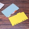 Lyaciomn 10 Sets A6 Subject Dividers Paper Sheet, Punched File
