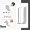 COUKIU Self Adhesive Baseboard Corner Blocks, 4inch(Width)3 Inside + 3