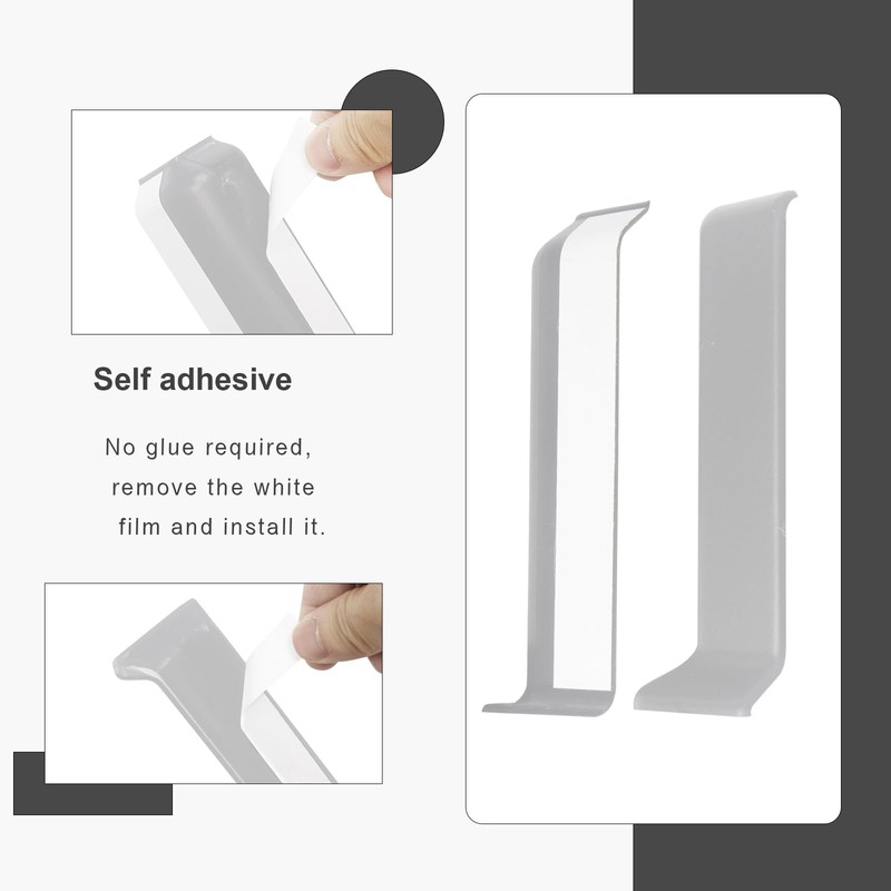 COUKIU Self Adhesive Baseboard Corner Blocks, 4inch(Width)3 Inside + 3