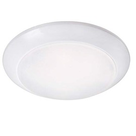 Topaz 6" Surface Mount Disk Light 4000K, Dimmable, 1,050 Lumens Round Acrylic - White finish (2 Pack)