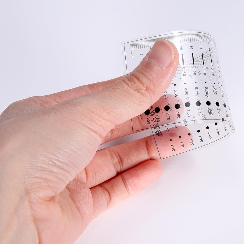 HARFINGTON 3pcs High Precision SEC Size Estimation Chart 107x47mm 0.16mm