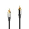 sonero® Premium 10,0m Cinch Kabel, 1x Cinch Stecker auf 1x