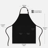 CHENGZI2-Piece Waterproof Kitchen Apron With Adjustable Neck Belt black