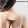 Hailicare Wooden Six-Claw Scalp Massage Comb for Manual Head Care