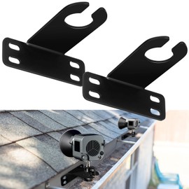 Blulu 2 Pcs Landscape Lighting Gutter Mount Weatherproof Gutter Mount Landscape Lighting Mounting Bracket for Landscape Lighting Accent and Flood Lights, Suitable for Wet and Submersible Locations
