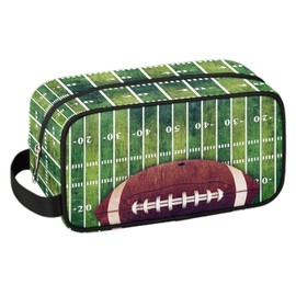 LLCXCSI Kids Travel Toiletry Bag for Boys, Waterproof Hanging Dopp Kit Football Sports Wash Bag with Large Capacity for Travel, Sports, Shower