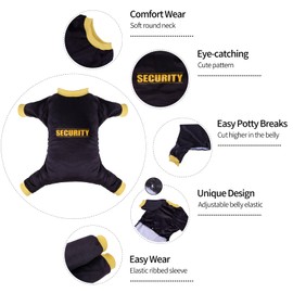 CuteBone Dog Christmas Pajamas Puppy Onesies Small Dogs Soft Pjs Coat Cat Apparel Comfy Pet Clothes Outfit Doggie Bodysuit P264XL