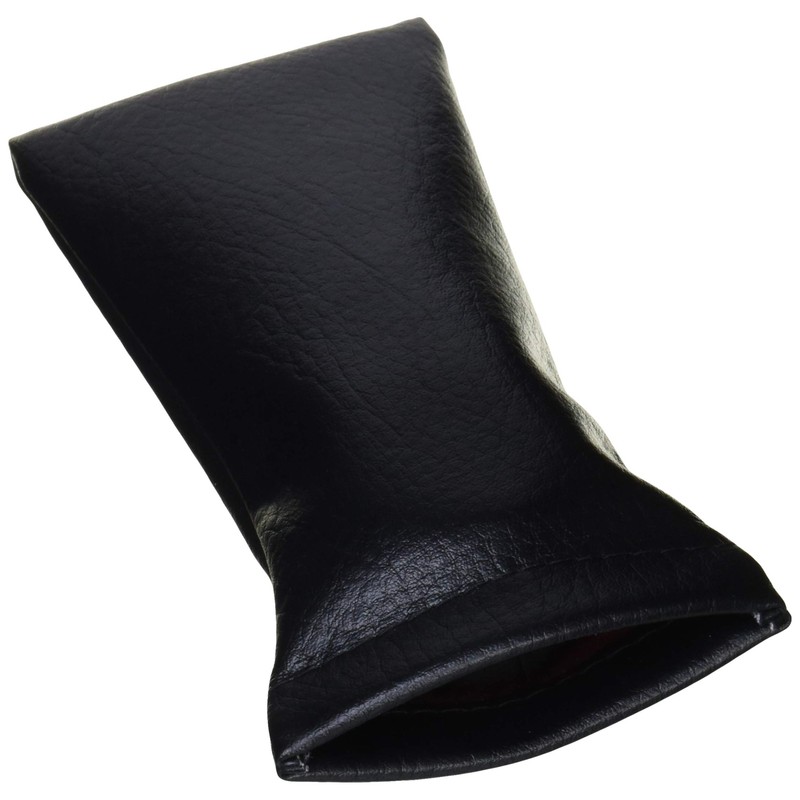 Tacy G-7-2 Glasses Case, Black, Soft, Spring Base, Made in