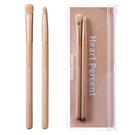 Heart Percent Juego De Dos Pinceles Para Ojos, Herramienta De Maquillaje Profesional Para Difuminar Y Difuminar Juego De Dos Brochas Para Difuminar Oj