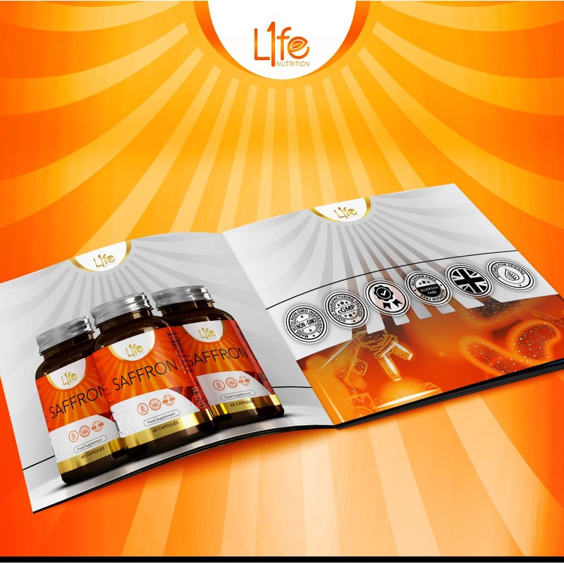 LN Saffron | 60 Saffron Capsules - 90mg (from 4:1