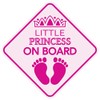 Little Princess ON Board Magnet Baby 5" x 5" Sticker