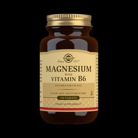 Solgar Magnesium With Vitamin B6 100 Tablets
