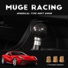 Real Carbon Fiber Shift Knob Gear Shifter Knobs with 3