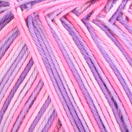 YarnArt Begonia 100% Mercerized Cotton Yarn – 1 Skein (50g/1.76 Oz) – 185 Yards – Fine Sport #2 – Soft, Durable, Variegated Yarn for Knitting, Crochet, Amigurumi & Baby Projects (1, 508)