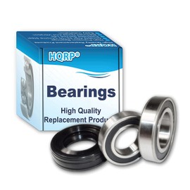 HQRP Bearing and Seal Kit Compatible with Whirlpool Duet Sport WFW9050XW03 WFW9150WW00 WFW9150WW01 WFW9150WW02 WFW9151YW00 WFW9250WW00 WFW9050XW00 WFW9050XW02 Front Load Washer Tub