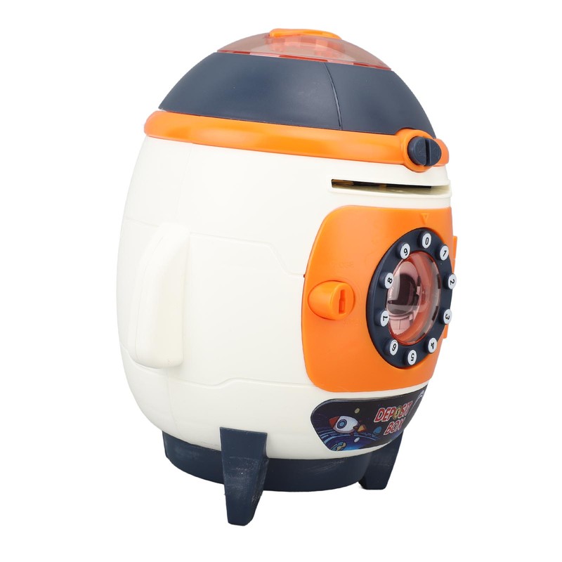 Piggy Bank Rocket Look Lighting Effect Large Capacity Password Money