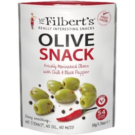 Mr Filbert's - Green Olive - Chilli & Black Pepper, 12 x 50g Pouches