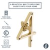 Gold Brass bee House Number with Bee design | 5