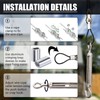 String Light Hanging Kit with 164 Ft Nylon Coated 304