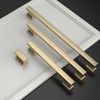 Asidrama 20 Pack 5 Inch(128mm) Brushed Brass Kitchen Cabinet Handles,