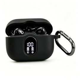 LEFXMOPHY Case for Btootos A90 Pro Wireless Earbuds Cover Black Protector Silicone Skin