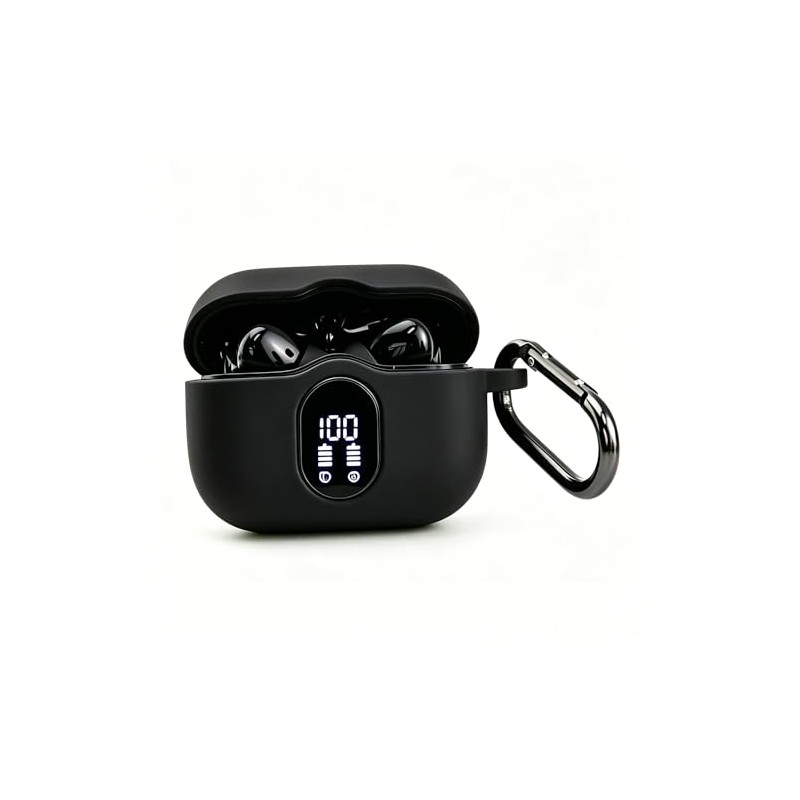 LEFXMOPHY Case for Btootos A90 Pro Wireless Earbuds Cover Black