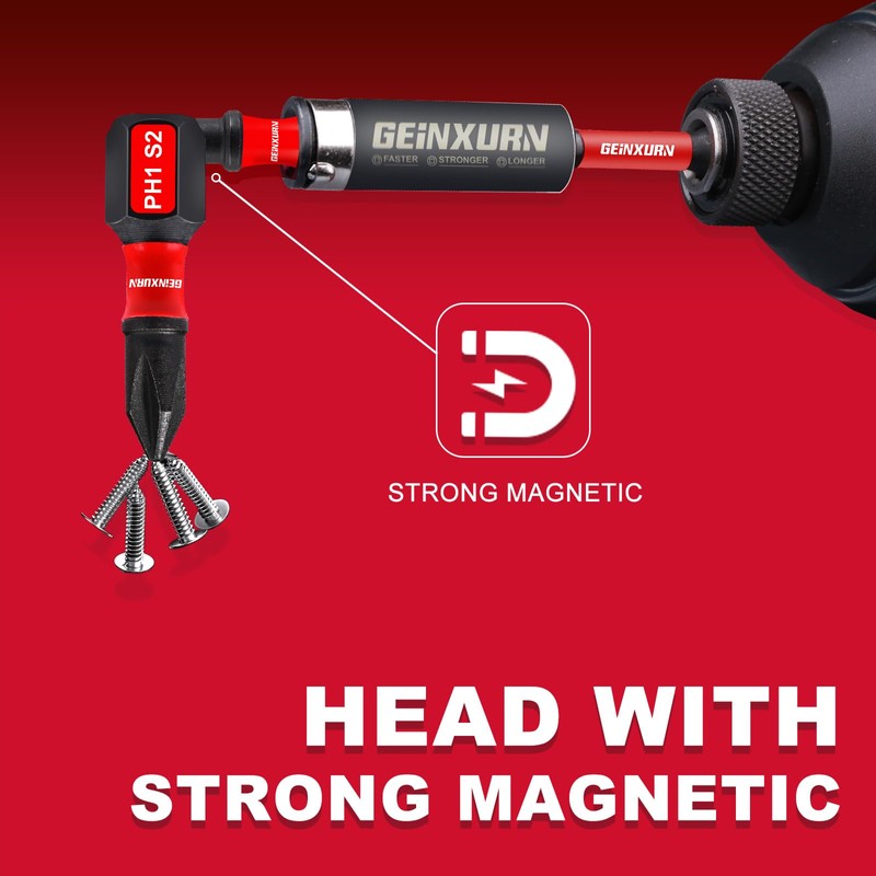 Geinxurn Impact Tough #1 Phillips 1 in. Insert Driver Bits,30Pack