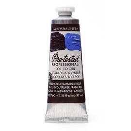 Grumbacher Pre-Tested Oil Paint, 37ml/1.25 Ounce, French Ultramarine Blue (P076G)