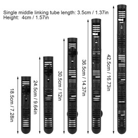GOTOTOP Fish Tank Heater Protective Case, Aquarium Fish Tank Heater Protective Case Detachable Designed Cover with Suction Cups(No. 4 Protective Sleeve 42.5 cm Long)