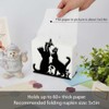 SUPERDANT Cat and Butterfly Napkin Holder for Tables Cat Playing