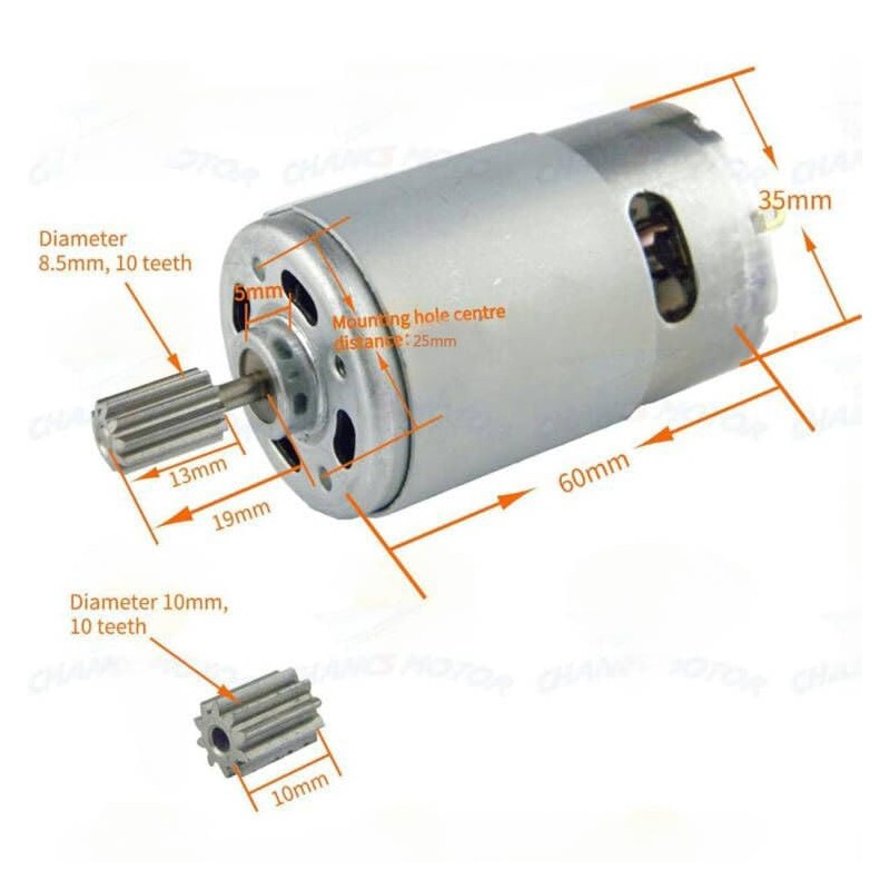 CHANCS Magnetic Gear Motor 550 6V DC 20000RPM Electrical Tools
