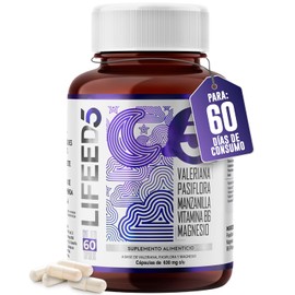 LIFEED5 Sleep  Magnesio, Valeriana, Pasiflora 60 cápsulas                                                                                             