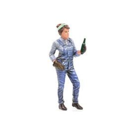 Retro Female Mechanic IV Figurine for 1/18 Scale Models by American Diorama 38247