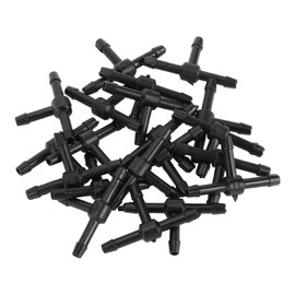 Partuto Vacuum Tubing Connector for Car Hose Tee Connector Nylon Black 1/8"