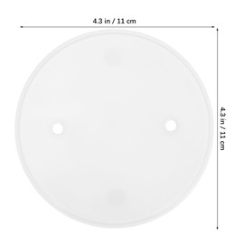VOSAREA 4pcs Ceiling Hole Cover Round Covering Plates Circular Ceiling Blank Up Covers Flat Blank Plate Round Electrical Box Covers