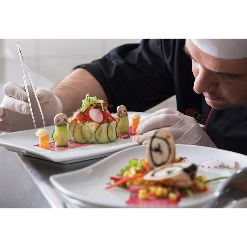 Stainless Steel Tweezers, with Curved Serrated Tip Multipurpose Tweezers Sewing