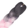Braiding Hair Extensions 6pcs/pack Jumbo Braids Ombre 5 Rainbow Color