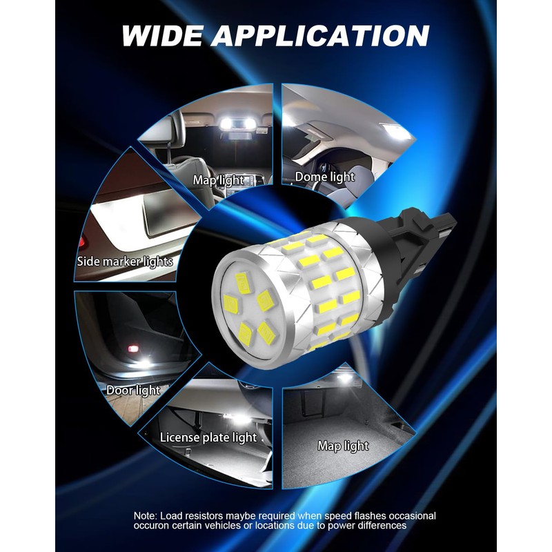 7443 7440 LED Brake Bulbs White, 7440 7441 7443 7444