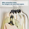 Donext Plastic Hangers with 360 Swivel Metal Hook, Heavy Duty
