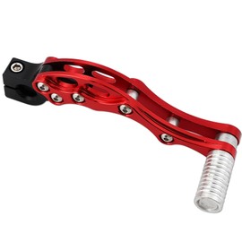 Rubonarie Kick Pedal Aluminum Motorcycle Universal Moped Dio ZX JOG Zoomer Today Dress Up Bike Brake Shift Pedal (Red)