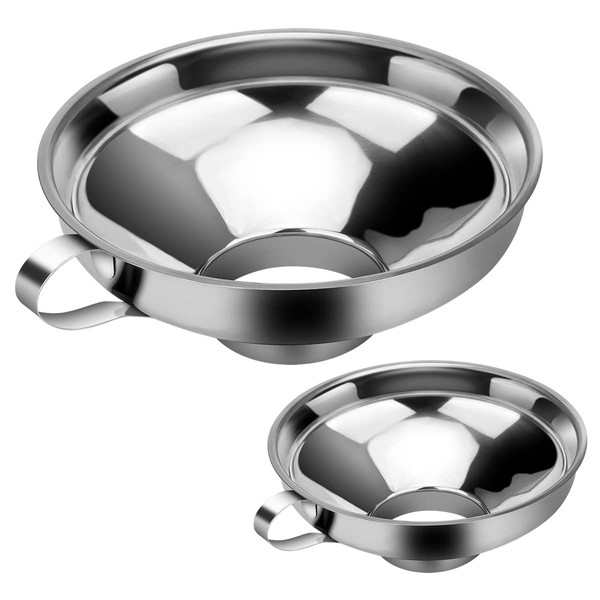 Jam Funnel 2 Pack Stainless Steel Funnel Filling Funnel with