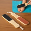 Lima Para Pies Madera Grande Pedicure Doble Cara Elimina Rojo