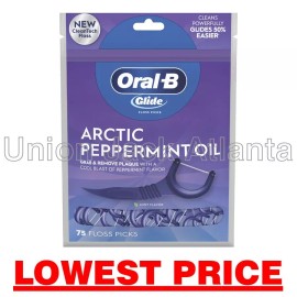 Oral-B Oral B Glide floss picks Arctic Peppermint (75ct) - LOWEST PRICE