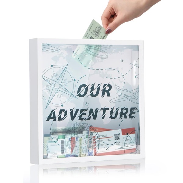 ORIGACH Large Travel Adventure Archive Box with Slot Adventure Fund